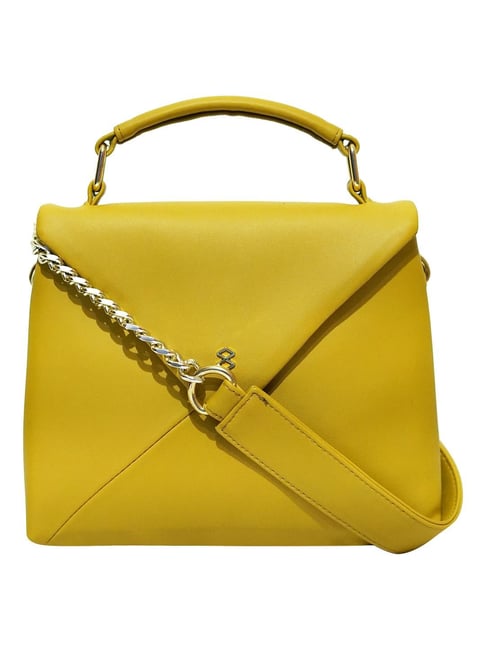 Buy Horra Yellow Small Satchel Handbag at Best Price Tata CLiQ