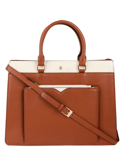 Horra Tan Large Laptop Handbag-picture-21