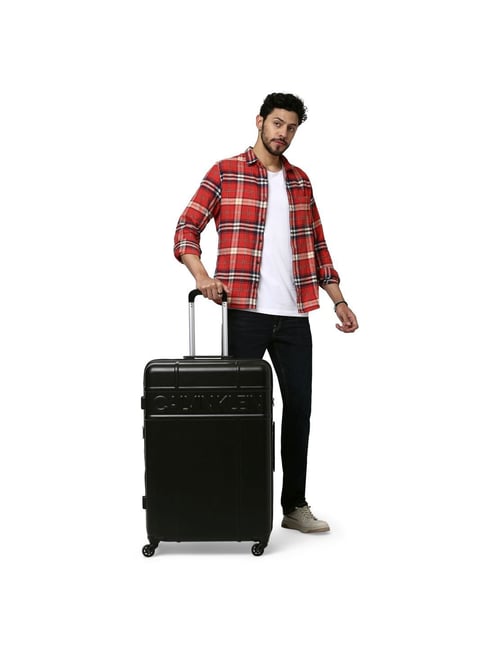 Buy Calvin Klein Control Black Large Trolley Bag 76 Cms Online
