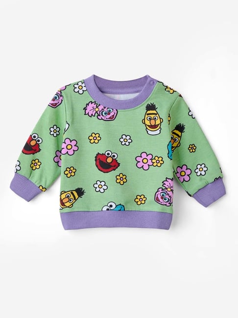 Buy The Souled Store Kids Cream Cotton Printed Hoodie for Girls