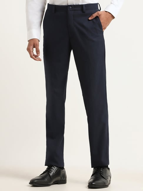 JPRSOLARIS Super Slim Fit Tailored Trousers | Medium Blue | Jack & Jones®