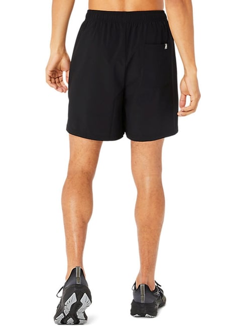 Buy Asics Z Black Regular Fit Printed Sports Shorts for Mens