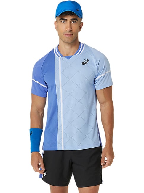 Asics Sapphire Slim Fit Colour Block Sports T-Shirt-picture-41