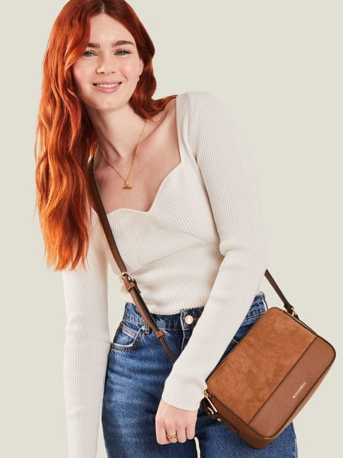 Accessorize London Classic Tan Cross Body Bag