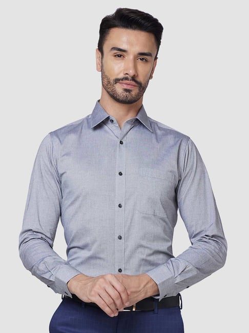 Raymond Grey Slim Fit Shirt-image-47