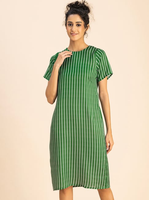 princess polly baby blue dress Steve Madden Women's Aria Striped A-Line Dress