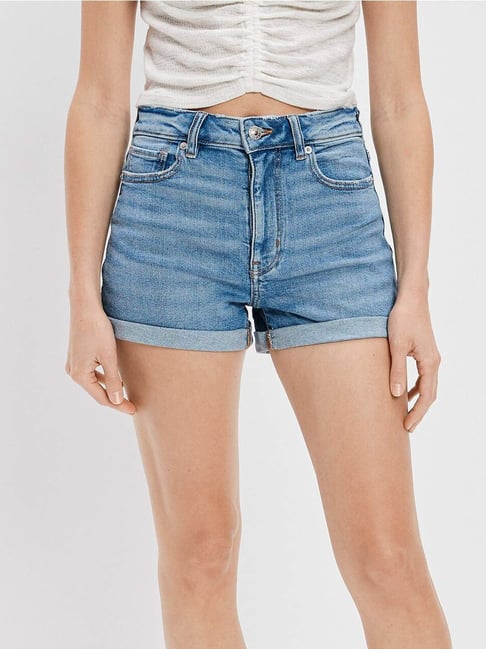 American Eagle Outfitters Blue Cotton Shorts-picture-20