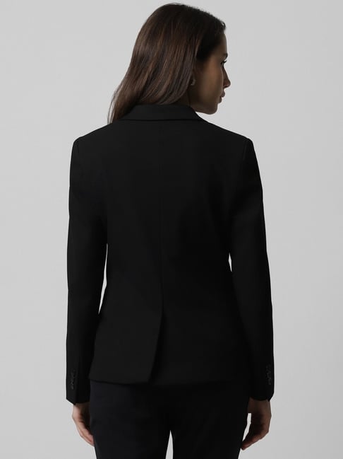 Buy Van Heusen Black Regular Fit Formal Blazer for Women Online
