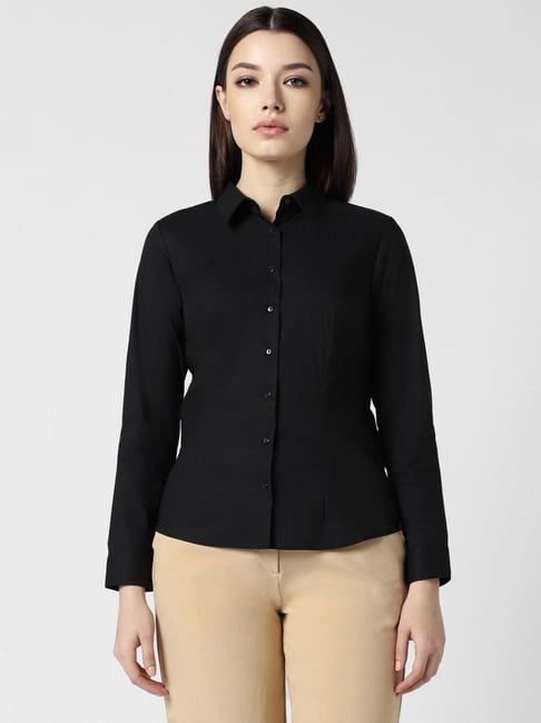 Van Heusen Black Regular Fit Formal Shirt-picture-10