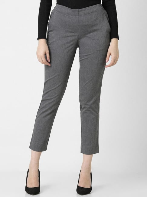 Alderley Women's Trousers, Regular Fit, Tall Length, Grey Sharkskin | Simon  Jersey