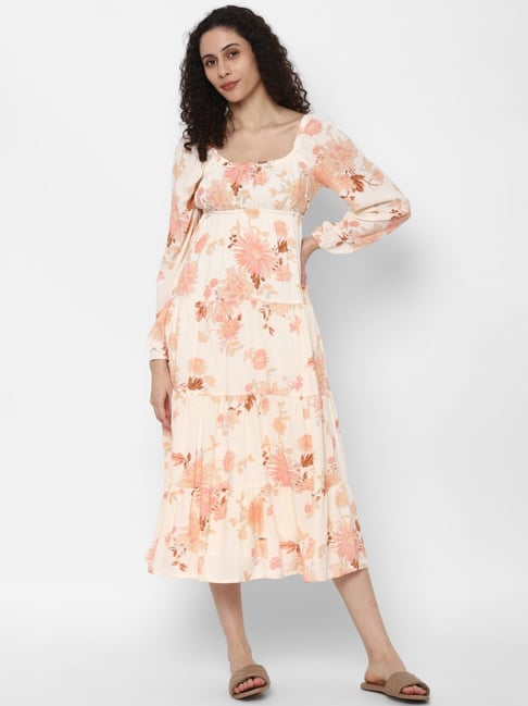 Shop AE Smocked Waist Midi Dress online | American Eagle Outfitters Egypt