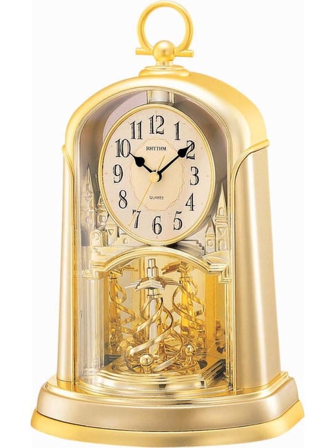 Buy RHYTHM Gold Elegant Rotating Twist Pendulum Mantle Table Clock