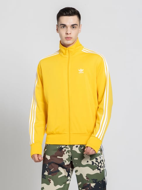 Amazon Bvb Iconic Track Jacket Men's Yellow Superstar Jacket Adidas  Originals Yellow Regular