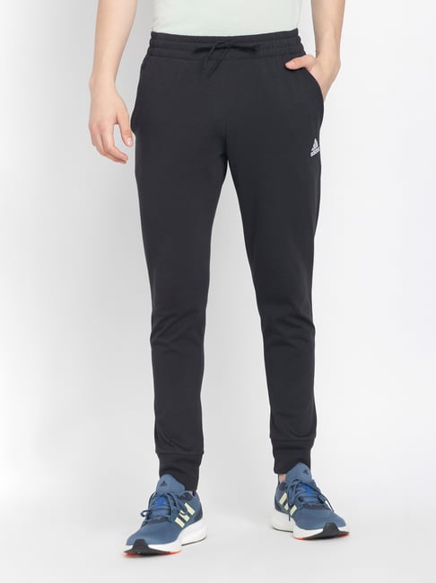 adidas Essentials Black Regular Fit Sports Joggers-picture-10