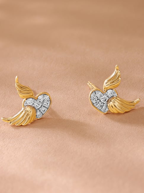 Pure diamond earrings on sale price