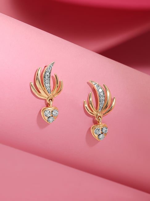 NVision Daily Wear Gold Diamonds Hoop Earrings, 4 Grams, 18 Kt at Rs  135000/pair in Mumbai