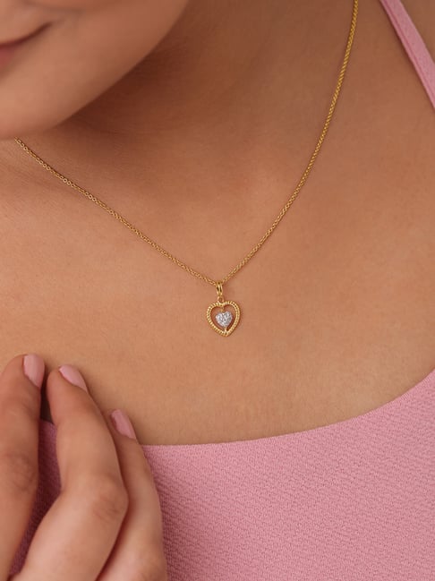 Little Diamond Heart Necklace – Finn