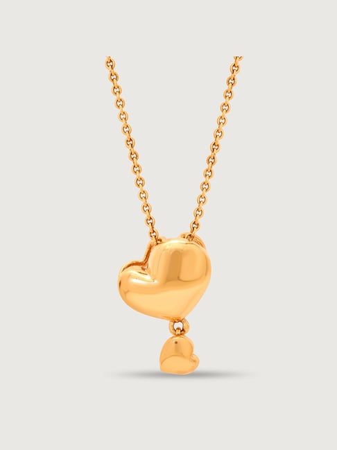 Tanishq gold heart hot sale shaped pendant