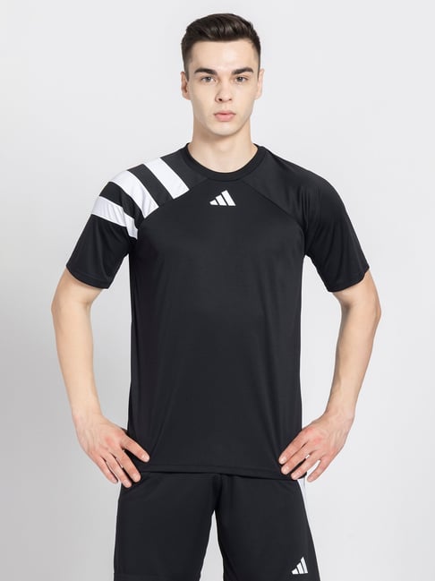 adidas Black Regular Fit Fortore 23 Football Jersey-picture-33