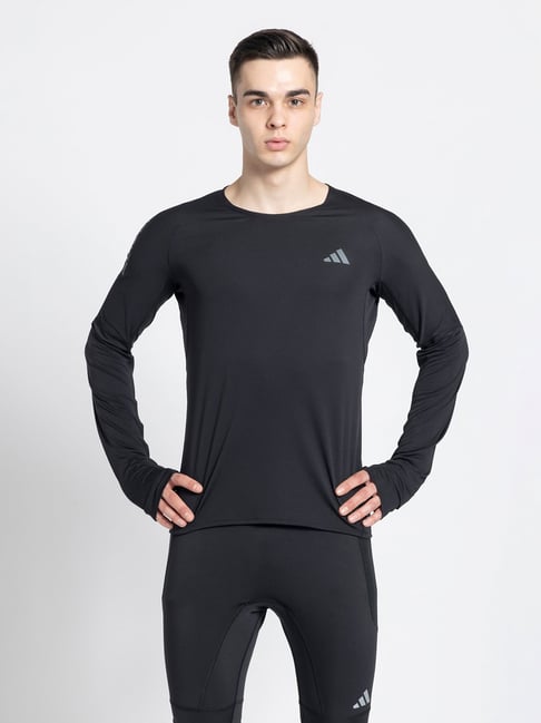 amu Buy adidas Black Slim Fit Adizero Running T-Shirt for Men's Online