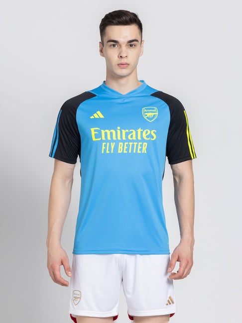 Buy adidas Blue Slim Fit Arsenal Football Training Jersey for