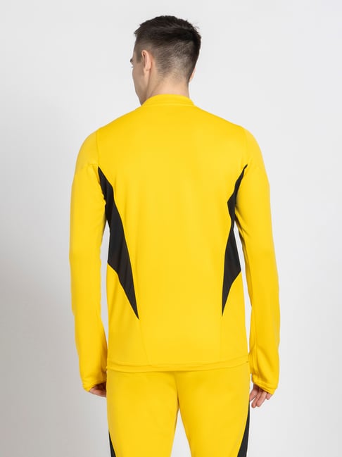  Juventus 1/4ジップ ジャージ イエロー Buy adidas Juventus Yellow Slim Fit Football Training Top for