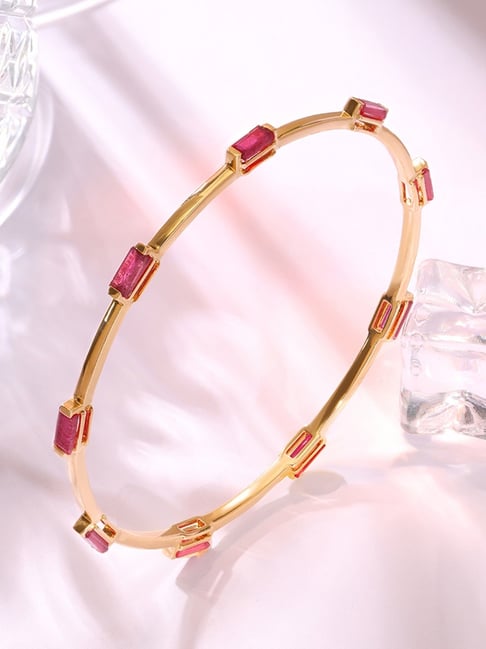 14K White Gold Diamond Ruby Chain Tennis Bracelet | Canada