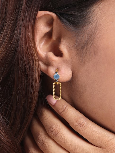 Tanishq sale topaz earrings