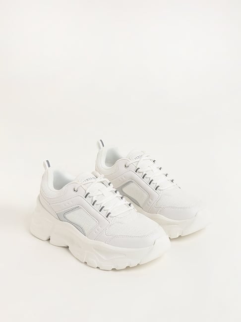 WOMENS SNEAKER PUMA RS-X3 LAYERS 374667-02 WHITE-BIEGE LEATHER-FABRIC - R O  Z A N A S