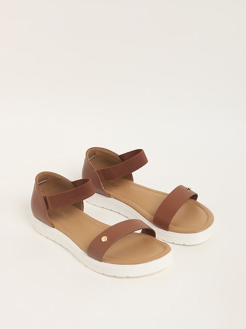 Herstyle Carli-Women's Platform Sandal Open Toe (Cognac/Brown)