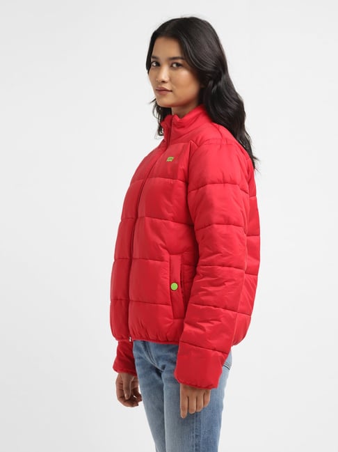 Buy Levi's Red Graphic Print Puffer Jacket for Women Online Tata