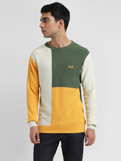 Buy Levi s Multicolored Cotton Regular Fit Colour Block Sweater