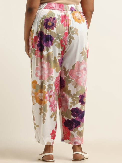 How to Wear Vintage Floral Palazzo Pants - Sammy D. Vintage