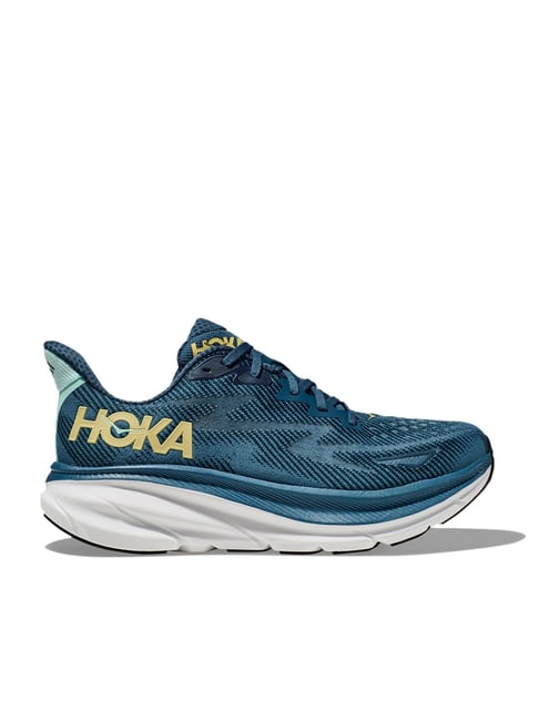 Amazon.com | Hoka Men's Clifton 9 Sneaker, Black/White, 7.5 | Road Running