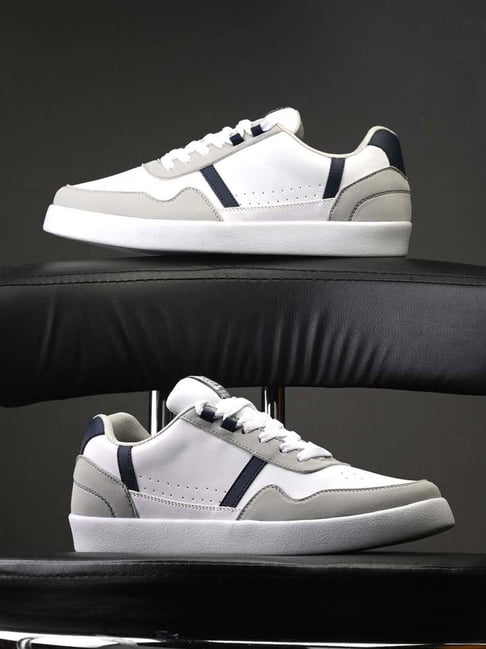 Spykar Men's White Casual Sneakers