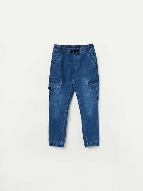 Boys Archie Black Mid Waist Regular Fit Jeans | Pepe Jeans India