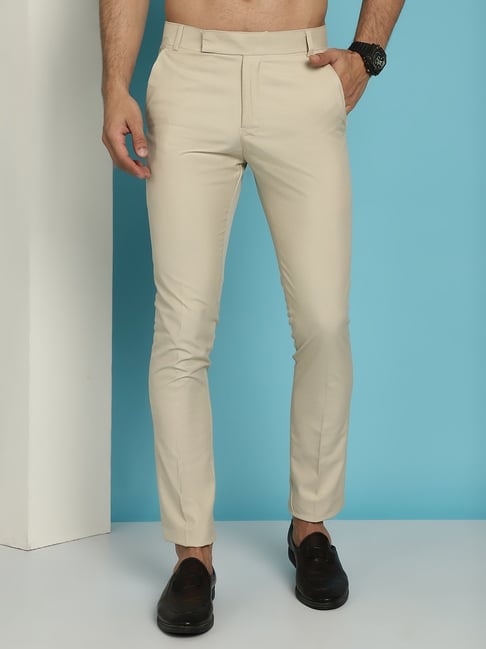 Larsen Cream High-Waisted Belted Tapered Pants | Tapered pants, Fashion,  Fashion pants