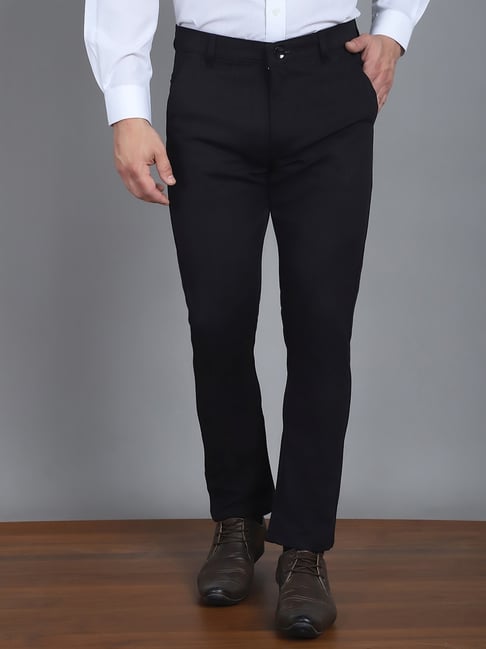 River Island Black Tapered Fit Plisse Cargo Trousers for Men | Lyst