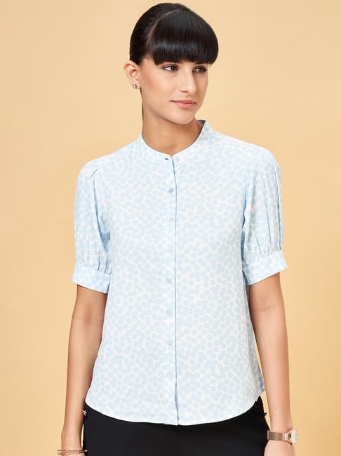 Annabelle by Pantaloons White Printed Formal Shirt-picture-12