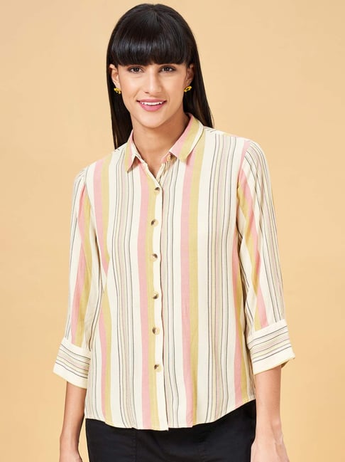 Honey by Pantaloons Multicolored Striped Shirt-picture-24