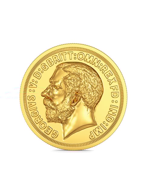 Joyalukkas George Head Design 22k (916) 1gm Yellow Gold Coin