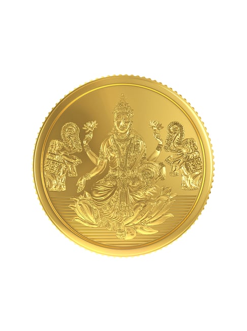Joyalukkas Goddess Lakshmi 22k (916) 4gm Yellow Gold Coin