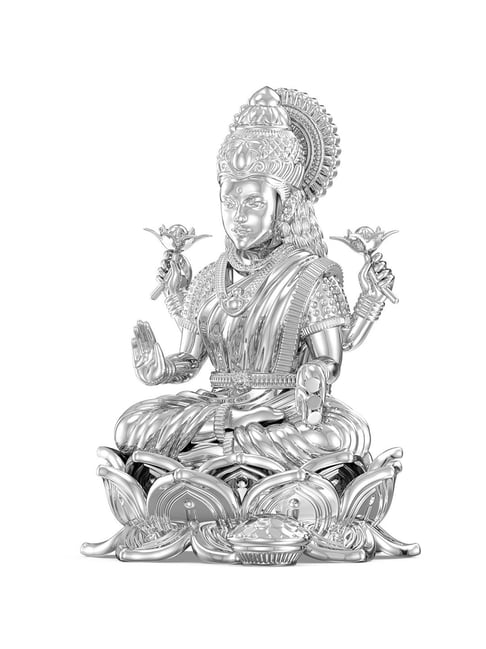 Joyalukkas 92.5 Sterling Silver Goddess Lakshmi Idol - 125.14 gm