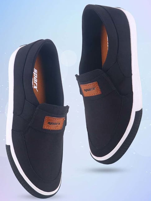 Sparx Men's Black Casual Loafers