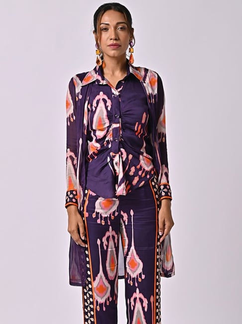 The Missy Co. Blue Amaya Cape Shirt-picture-12
