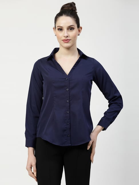 Buy Office You Blue Top for Women's Online Tata CLiQ