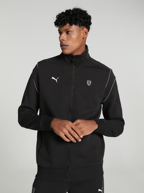 Buy Puma Black Regular Fit Sports Jacket for Mens Online @ Tata CLiQ