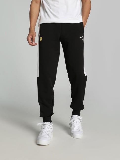 Puma Race Track Pants Puma Black Scuderia Ferrari Race Neon Energy
