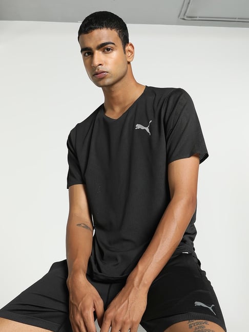 Puma Performance Running Black Regular Fit Printed Sports T-Shirt-picture-28