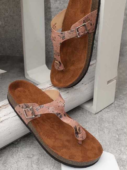 Mozafia Women's Peach Thong Sandals-picture-35